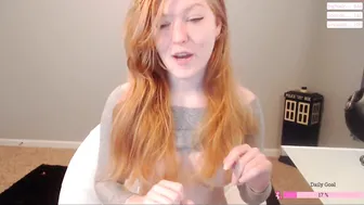 ginger_soulz sexy slut exhausting the cap with masturbation