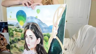 cutiepainter passionate slut shows shaved holes