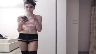 ellapaul gorgeous beast caresses the vagina with fingers