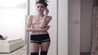 ellapaul gorgeous beast caresses the vagina with fingers