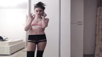 ellapaul gorgeous beast caresses the vagina with fingers