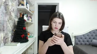 patriciashiny fucks herself with black dildo