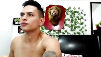 santiagoandnati sexy blonde hard jerks both holes