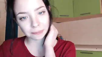 mrs_eva curve with a hanging chest caresses the vagina