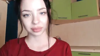 mrs_eva curve with a hanging chest caresses the vagina