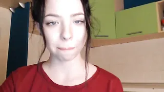 mrs_eva curve with a hanging chest caresses the vagina