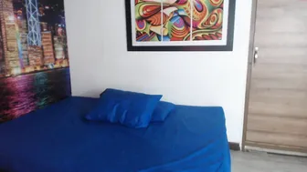 _roxana tiny in a mask caresses the vagina