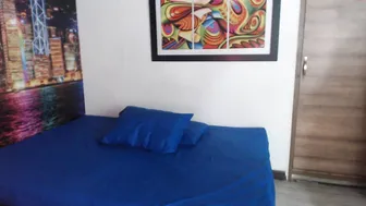 _roxana tiny in a mask caresses the vagina