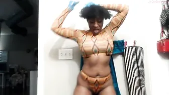 wynterheat busty young lady caresses shaved cunt