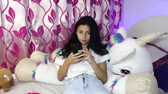 camilalbg stroking boobs