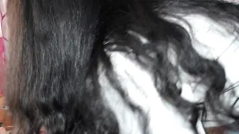 camilalbg in stockings teased pussy lying on her back