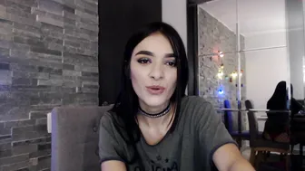 nicolemanson pissing a little leaning on the back of the chair