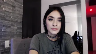 nicolemanson pissing a little leaning on the back of the chair