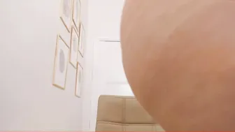 joliejoy busty naughty babe caresses shaved pussy