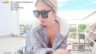 moniquebae graceful devil with her palm rubs her vagina