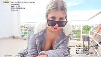 moniquebae graceful devil with her palm rubs her vagina