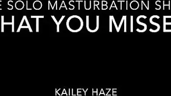 Kailey Ketchum busty bitch in stockings masturbating with fingers