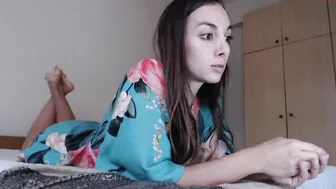 anab_frank babe in stockings passionately masturbating cunt