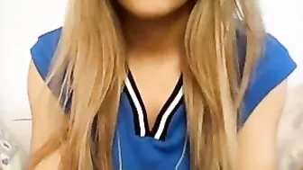 angel5500 shines pussy and caresses big tits