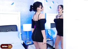 marianacruzz ardent young lady caresses big tits at work