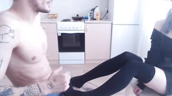 bleached_reflection nude girlfriends caressed on the floor