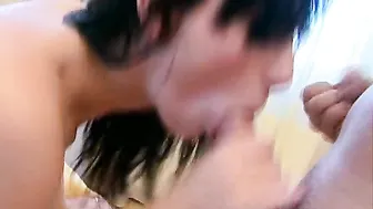 Mili Jay charming skin sucks penis