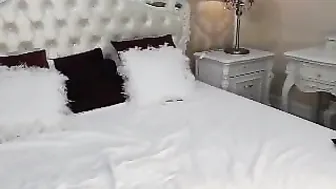 blakkittyxx naughty brunette is petting natural tits