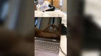 KaylenWard pounding her pussy with a big dildo