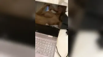 KaylenWard pounding her pussy with a big dildo