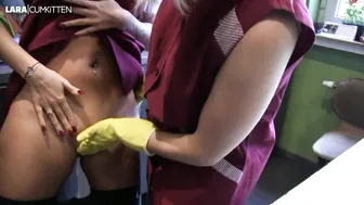 Lara CumKitten busty blonde masturbating with sex toys