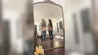 KaylenWard girl in stockings shows juicy ass