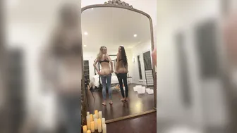KaylenWard girl in stockings shows juicy ass