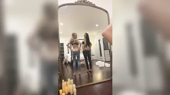 KaylenWard girl in stockings shows juicy ass