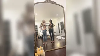 KaylenWard girl in stockings shows juicy ass