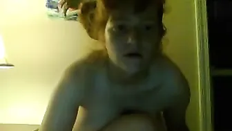 sexy_chebby busty young lady caresses shaved cunt