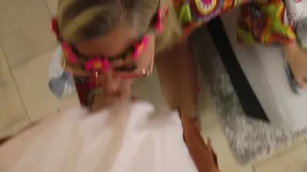 Dirty Tina incredible bitch shows off her delicious ass.