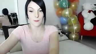 sexyisabella7 exquisite young lady caresses shaved holes