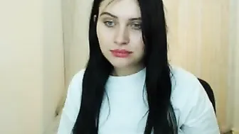 samantaj runet wriggles in front of webcam