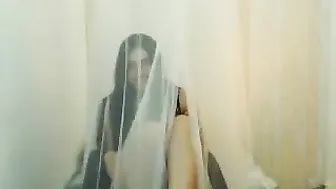 samantaj runet wriggles in front of webcam