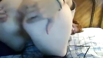 sexy_chebby hot bitch caresses shaved cunt