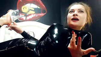 lily_monster painted bitch gently pulls pussy