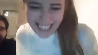t0plessmaid sexy lady caresses pussy