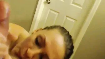 wifeyloves2suckme buxom harlot shows underwear