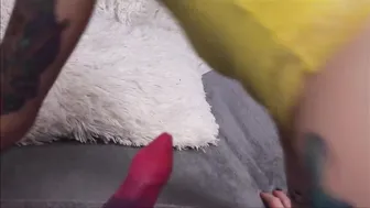 ruby vulpix big tit teases her pussy with a phallus