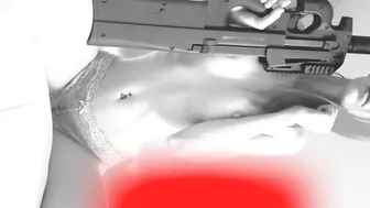 mohawk molly incendiary trash is engaged in double penetration