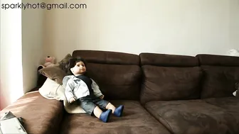 SparklyHot hot prostitute poses in shorts