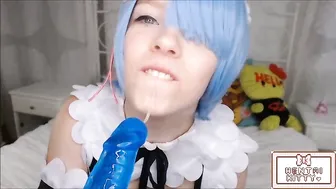 Lewd Lychee gorgeous prostitute caresses shaved cunt