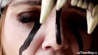 Catjira crazy babe sucking