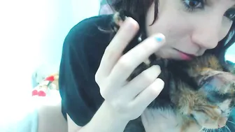 Lana_Rain elegant cam girl engaged in lustful caresses