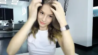 marysweetgirl Mature model caresses nipples and cunt